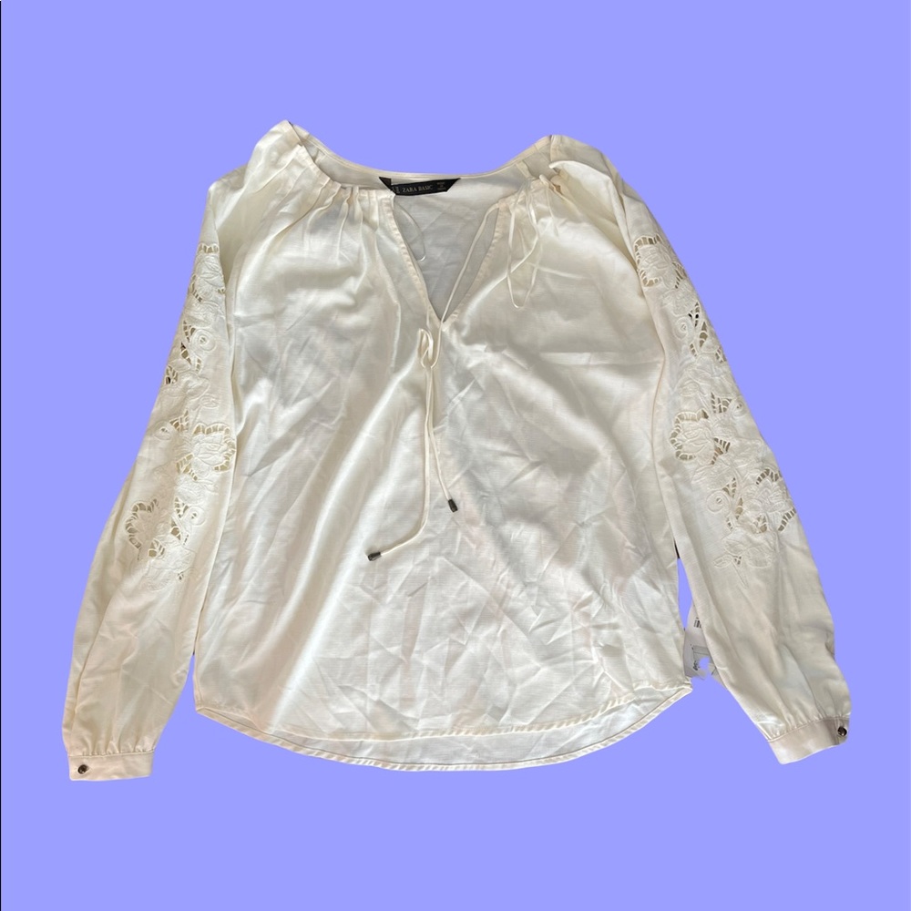 NWT Zara Lace crochet blouse
